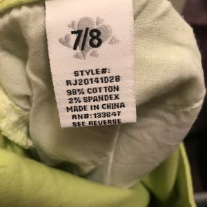 Line green skinny jeans — never worn,